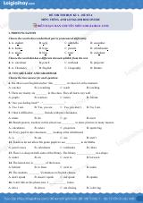 Đề thi học kì 1 Tiếng Anh 6 English Discovery - Đề số 4